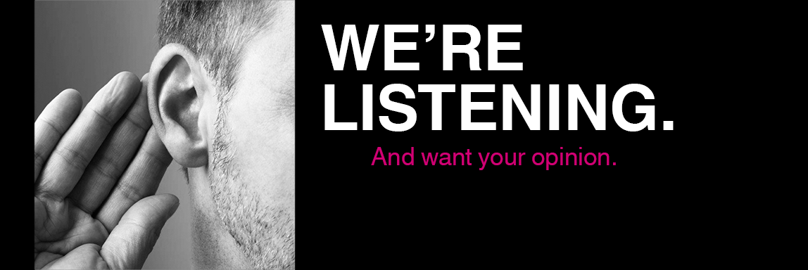 We're listening header